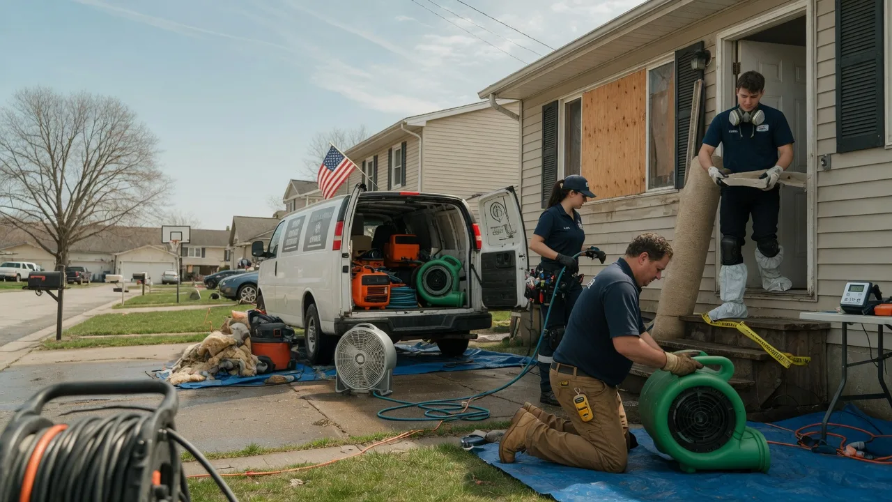 Water Damage Restoration in Herrick, IL near me